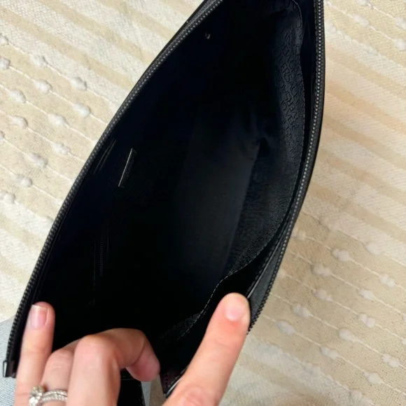 Gianni Versace vintage black patent leather tote shoulder bag silver hardware - Picture 6 of 16